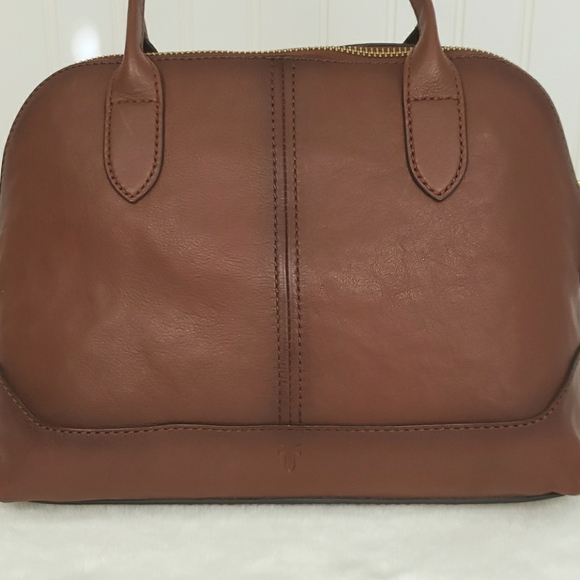 FRYE Ring Dome Satchel, Cognac - Picture 7 of 8